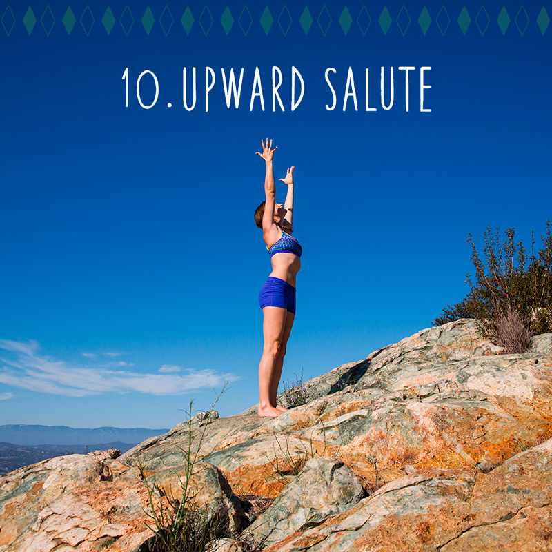 10. Upward salute