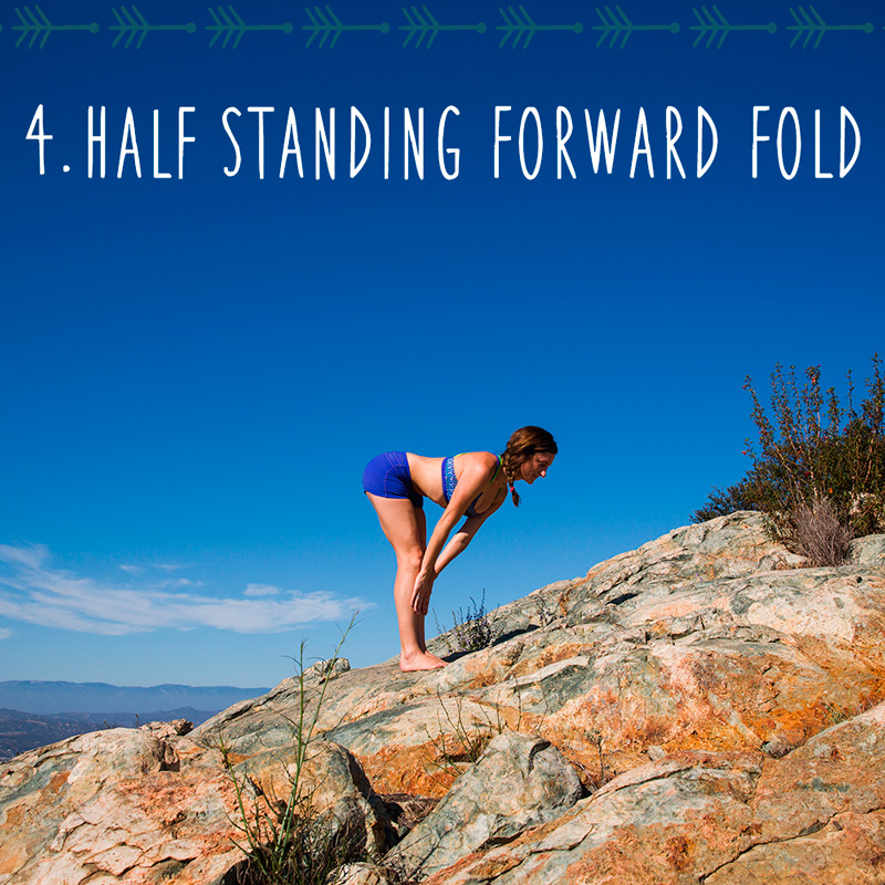 4. Half Standing Forward Fold