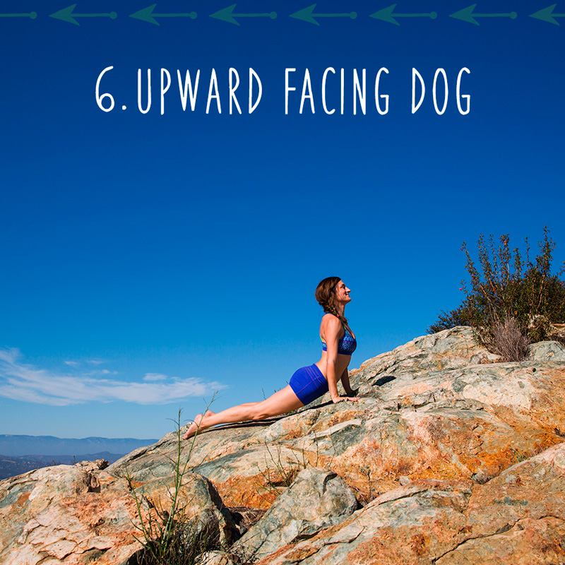 6. Upward facing dog
