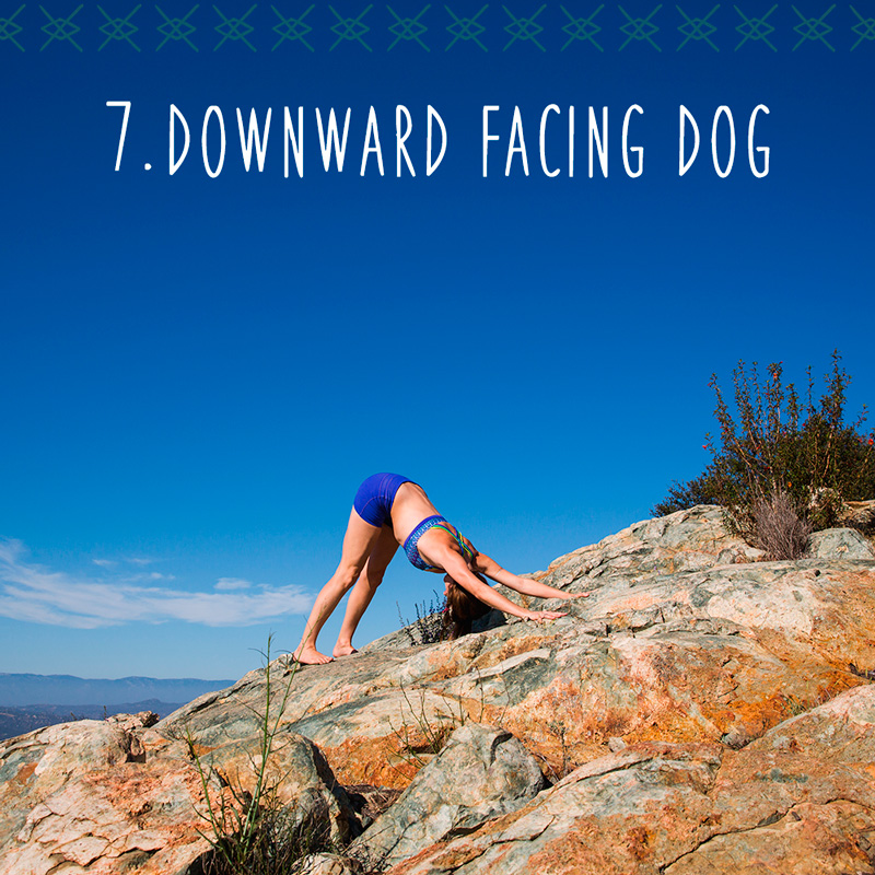 7. Downward facing dog