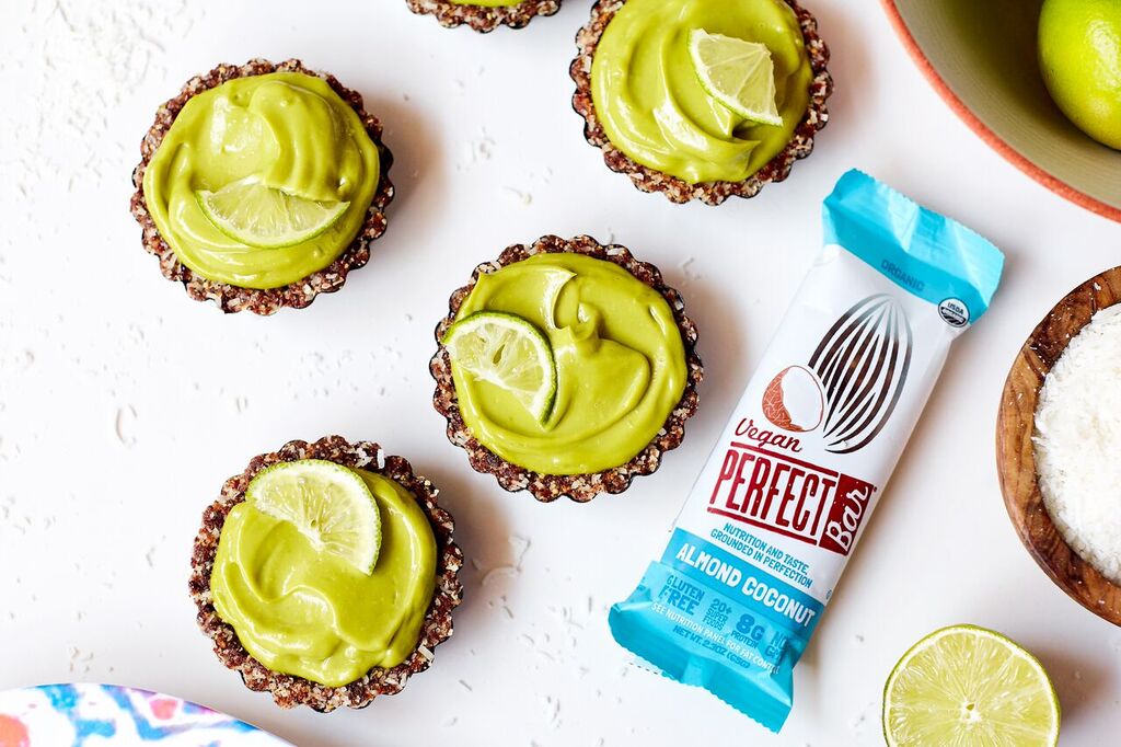 lime tarts with Almond Coconut Perfect Bar