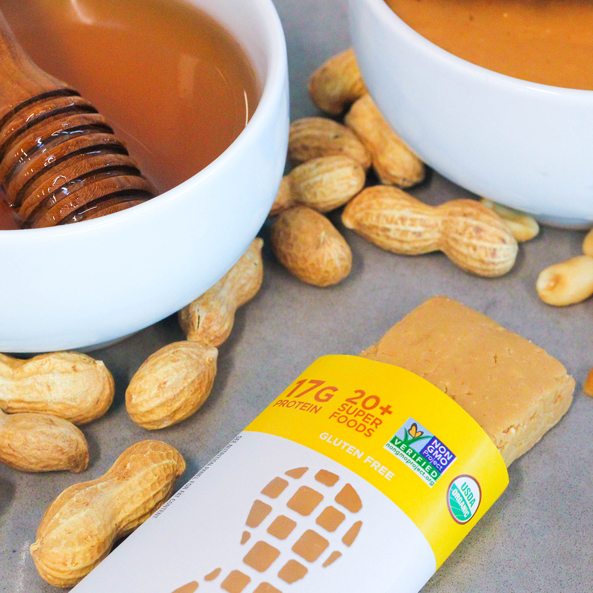 Peanut Butter Protein Bar Organic, Non-GMO, Gluten Free